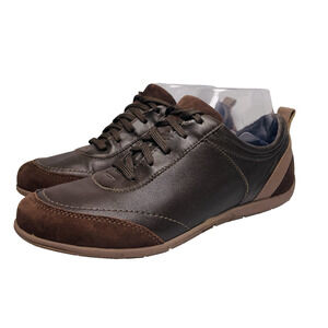 Vionic 555 Willa Sneakers Womens Sz 7 Brown Leather Lace Up Orthaheel Technology